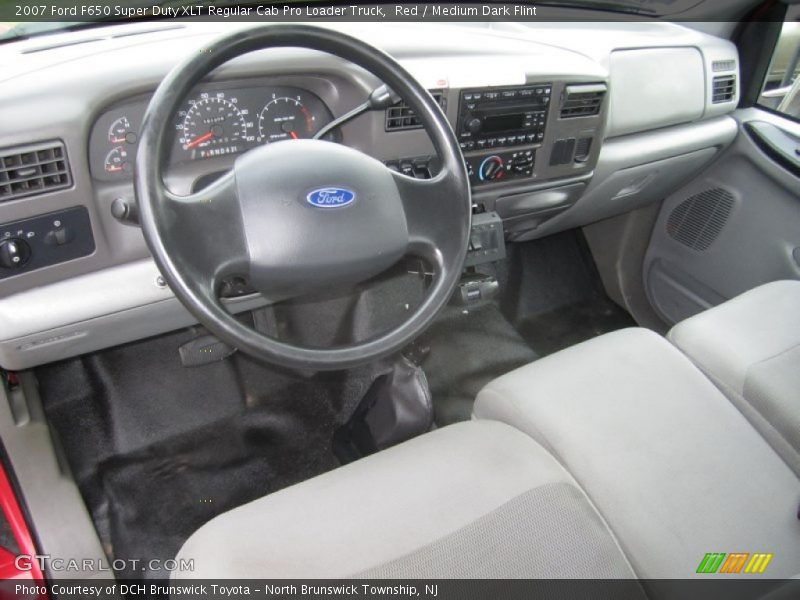 Red / Medium Dark Flint 2007 Ford F650 Super Duty XLT Regular Cab Pro Loader Truck