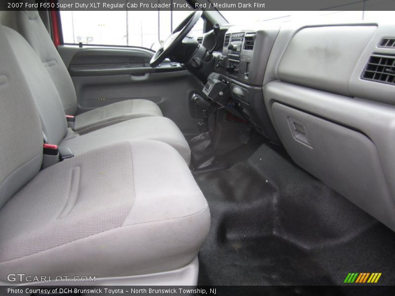 Red / Medium Dark Flint 2007 Ford F650 Super Duty XLT Regular Cab Pro Loader Truck