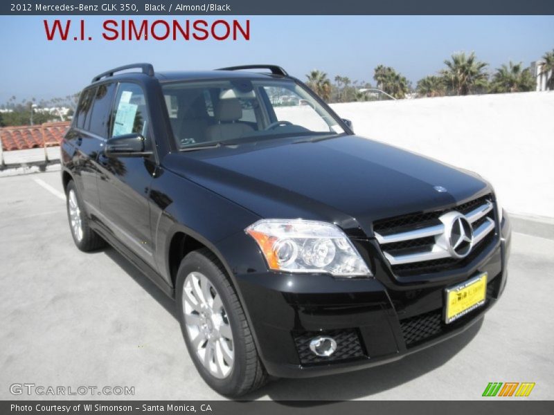 Black / Almond/Black 2012 Mercedes-Benz GLK 350