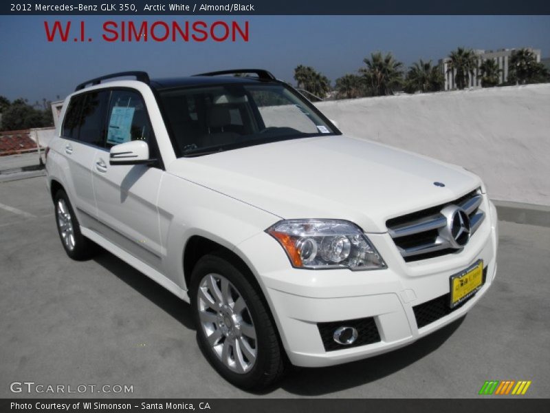 Arctic White / Almond/Black 2012 Mercedes-Benz GLK 350