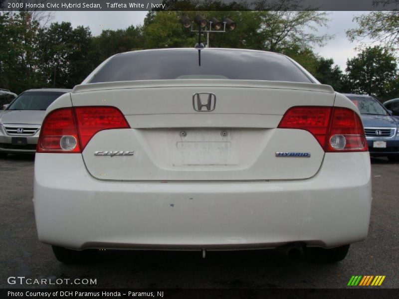 Taffeta White / Ivory 2008 Honda Civic Hybrid Sedan
