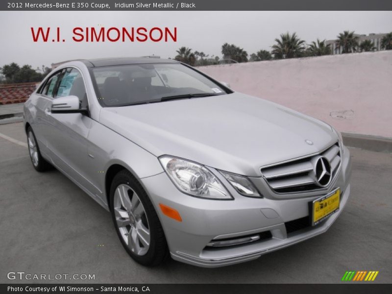 Iridium Silver Metallic / Black 2012 Mercedes-Benz E 350 Coupe