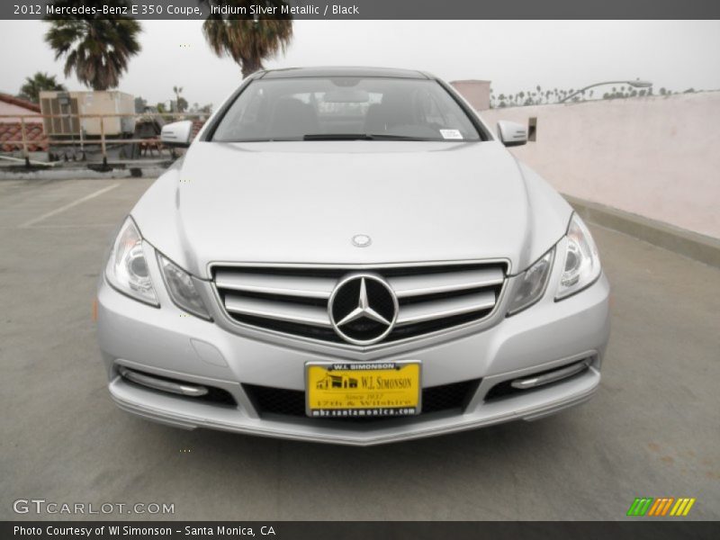 Iridium Silver Metallic / Black 2012 Mercedes-Benz E 350 Coupe