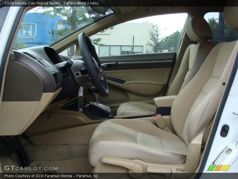 Taffeta White / Ivory 2008 Honda Civic Hybrid Sedan