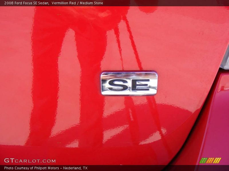 Vermillion Red / Medium Stone 2008 Ford Focus SE Sedan