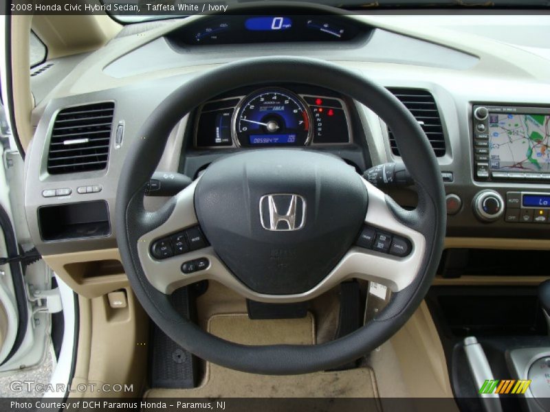 Taffeta White / Ivory 2008 Honda Civic Hybrid Sedan