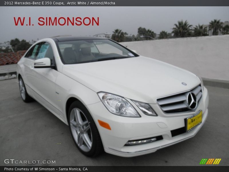 Arctic White / Almond/Mocha 2012 Mercedes-Benz E 350 Coupe