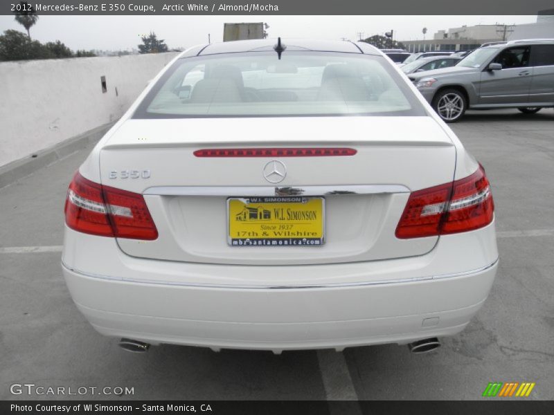 Arctic White / Almond/Mocha 2012 Mercedes-Benz E 350 Coupe