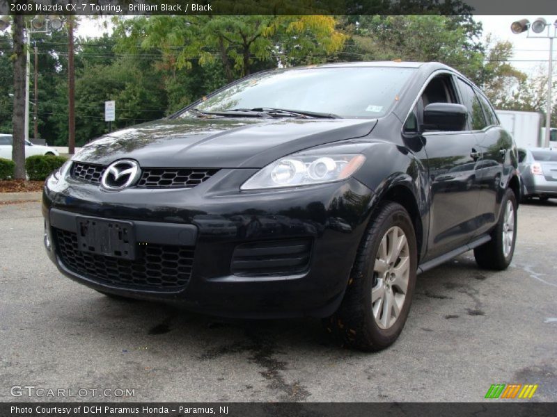 Brilliant Black / Black 2008 Mazda CX-7 Touring