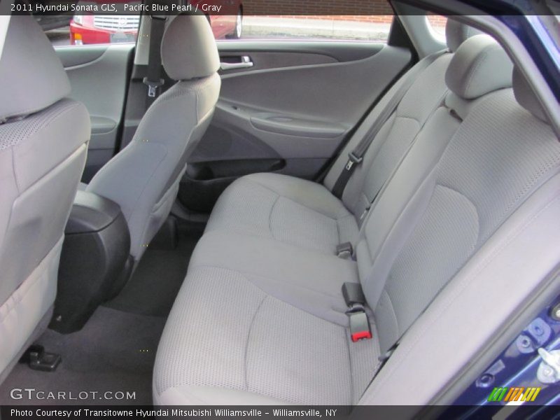 Pacific Blue Pearl / Gray 2011 Hyundai Sonata GLS