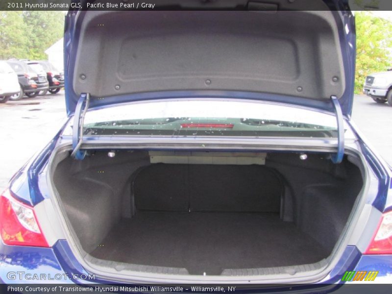 Pacific Blue Pearl / Gray 2011 Hyundai Sonata GLS