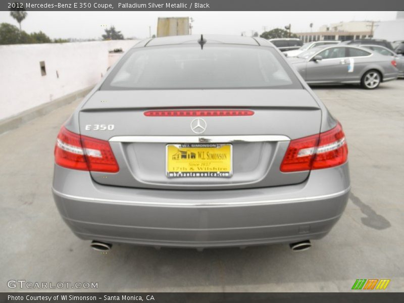 Palladium Silver Metallic / Black 2012 Mercedes-Benz E 350 Coupe