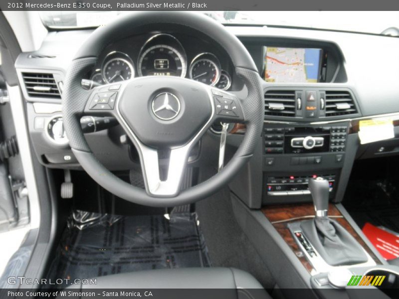 Palladium Silver Metallic / Black 2012 Mercedes-Benz E 350 Coupe