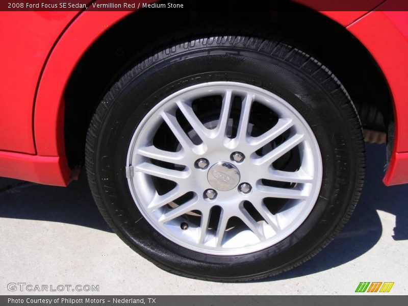 Vermillion Red / Medium Stone 2008 Ford Focus SE Sedan