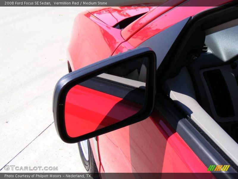 Vermillion Red / Medium Stone 2008 Ford Focus SE Sedan