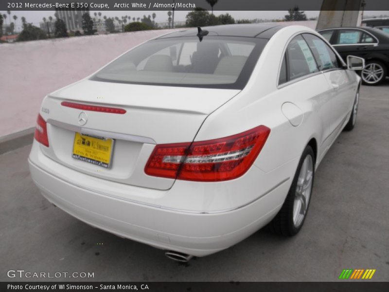 Arctic White / Almond/Mocha 2012 Mercedes-Benz E 350 Coupe