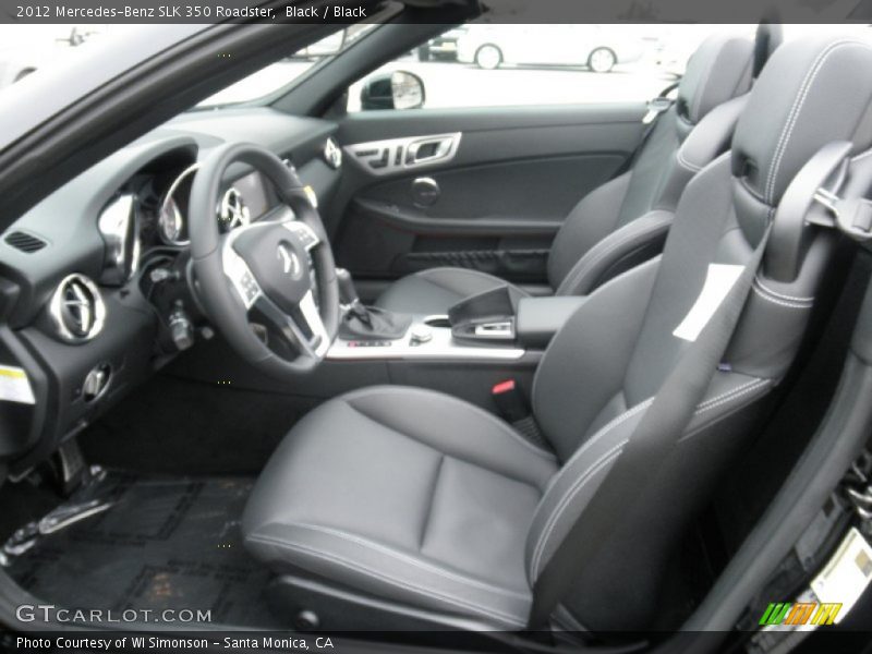 Black / Black 2012 Mercedes-Benz SLK 350 Roadster