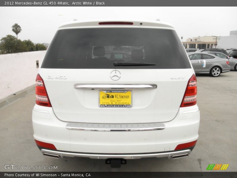 Arctic White / Black 2012 Mercedes-Benz GL 450 4Matic
