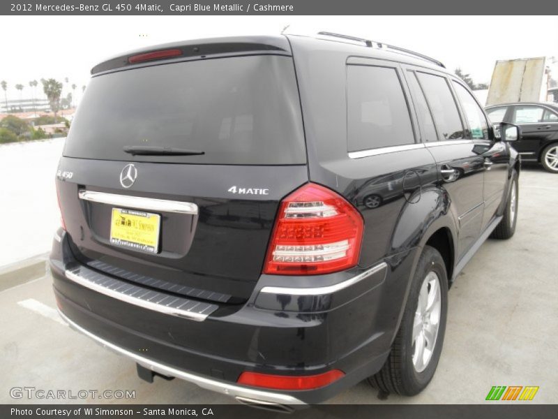 Capri Blue Metallic / Cashmere 2012 Mercedes-Benz GL 450 4Matic