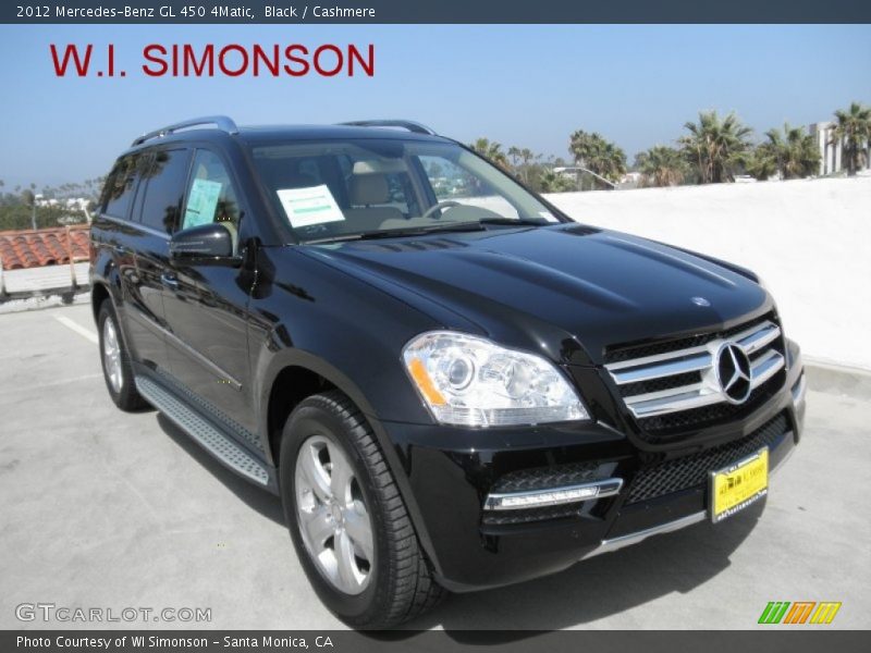 Black / Cashmere 2012 Mercedes-Benz GL 450 4Matic