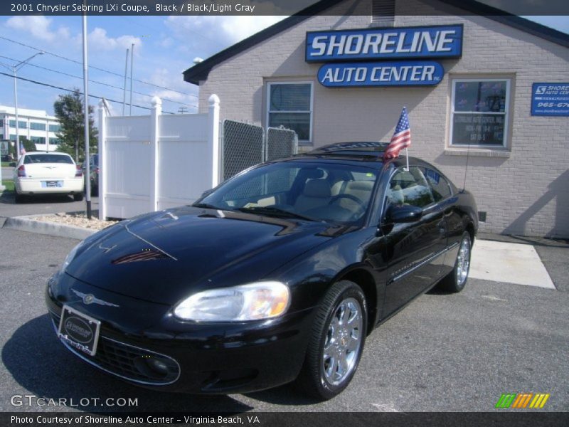Black / Black/Light Gray 2001 Chrysler Sebring LXi Coupe