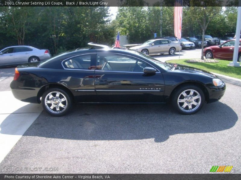 Black / Black/Light Gray 2001 Chrysler Sebring LXi Coupe