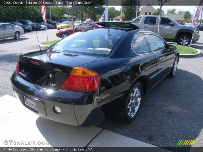 Black / Black/Light Gray 2001 Chrysler Sebring LXi Coupe