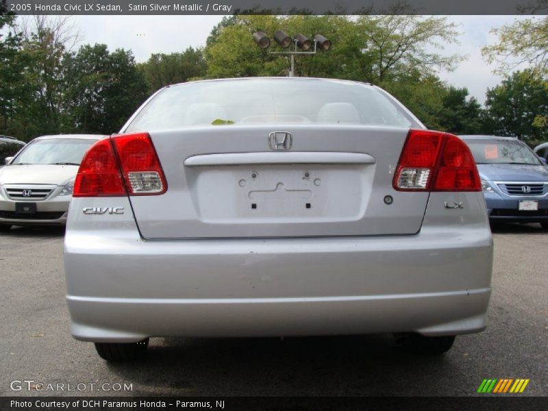 Satin Silver Metallic / Gray 2005 Honda Civic LX Sedan