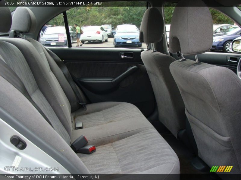 Satin Silver Metallic / Gray 2005 Honda Civic LX Sedan
