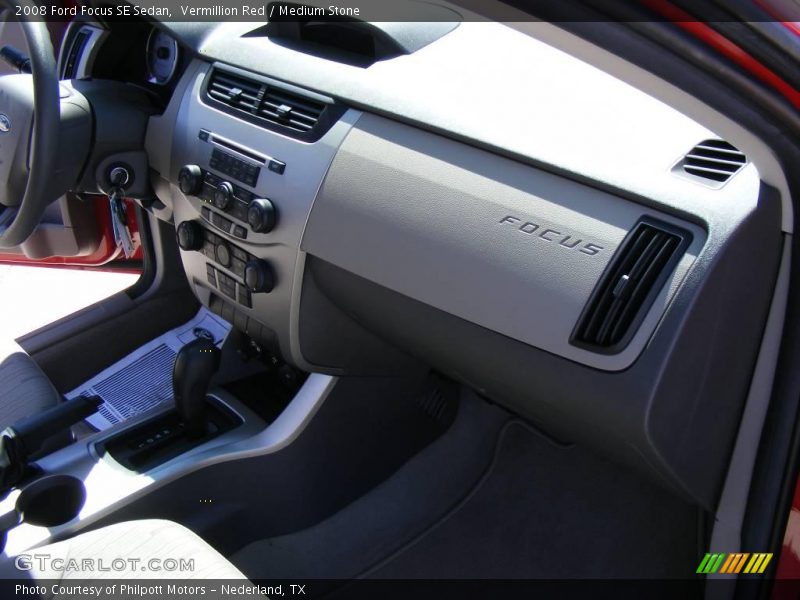 Vermillion Red / Medium Stone 2008 Ford Focus SE Sedan