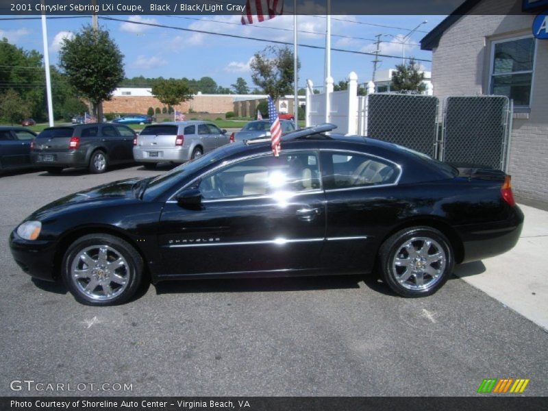 Black / Black/Light Gray 2001 Chrysler Sebring LXi Coupe