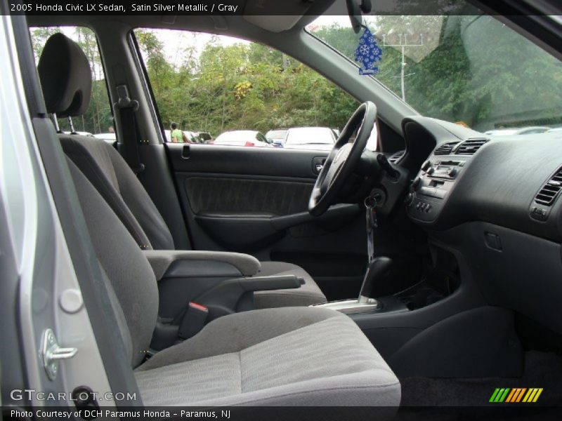 Satin Silver Metallic / Gray 2005 Honda Civic LX Sedan