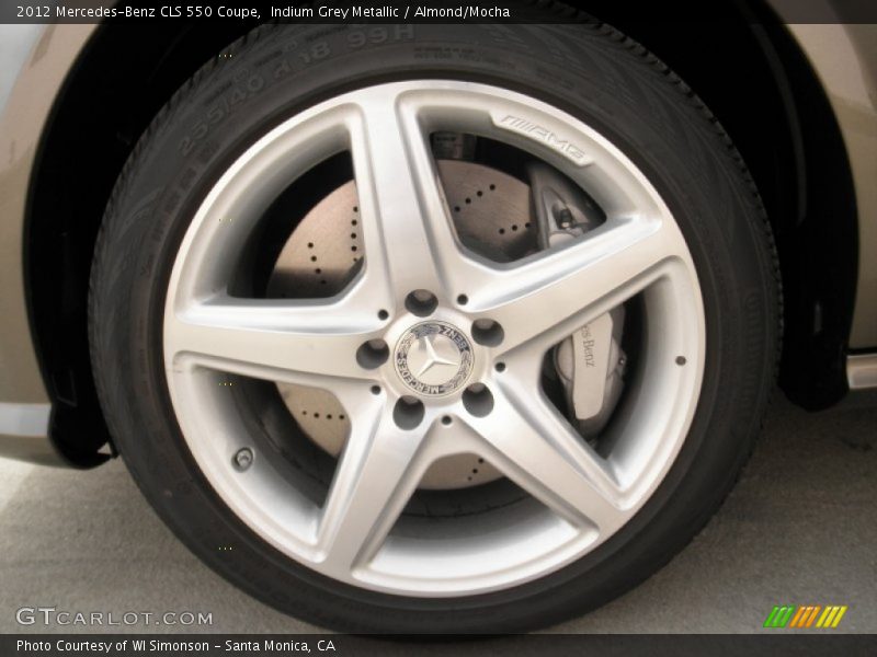 Indium Grey Metallic / Almond/Mocha 2012 Mercedes-Benz CLS 550 Coupe