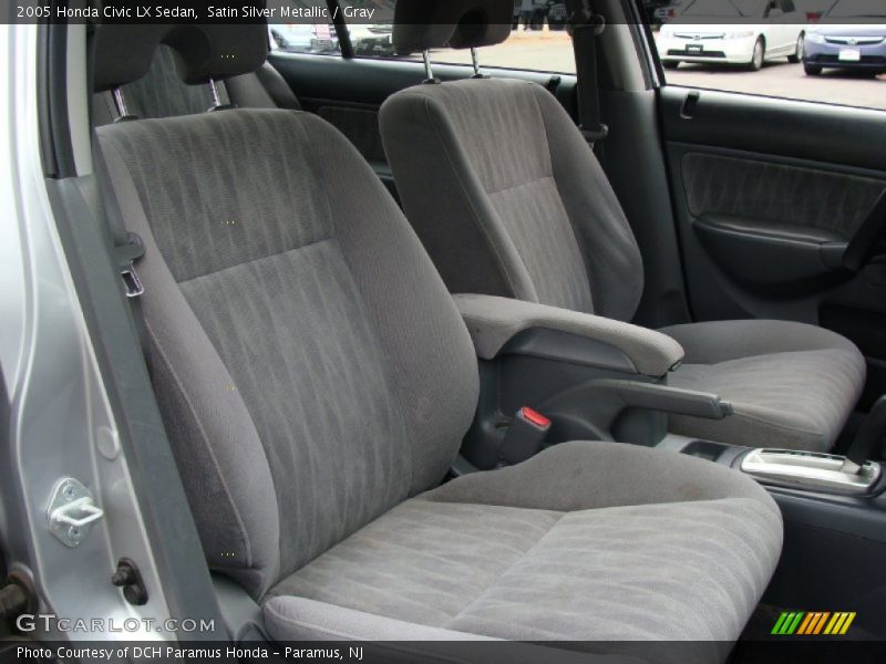 Satin Silver Metallic / Gray 2005 Honda Civic LX Sedan
