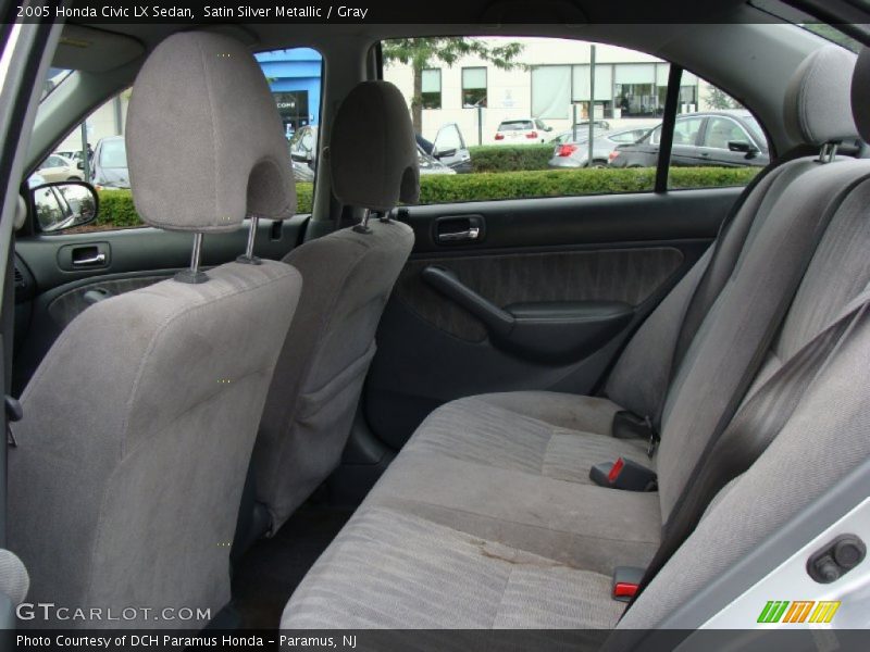 Satin Silver Metallic / Gray 2005 Honda Civic LX Sedan