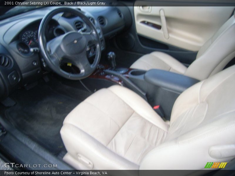 Black / Black/Light Gray 2001 Chrysler Sebring LXi Coupe