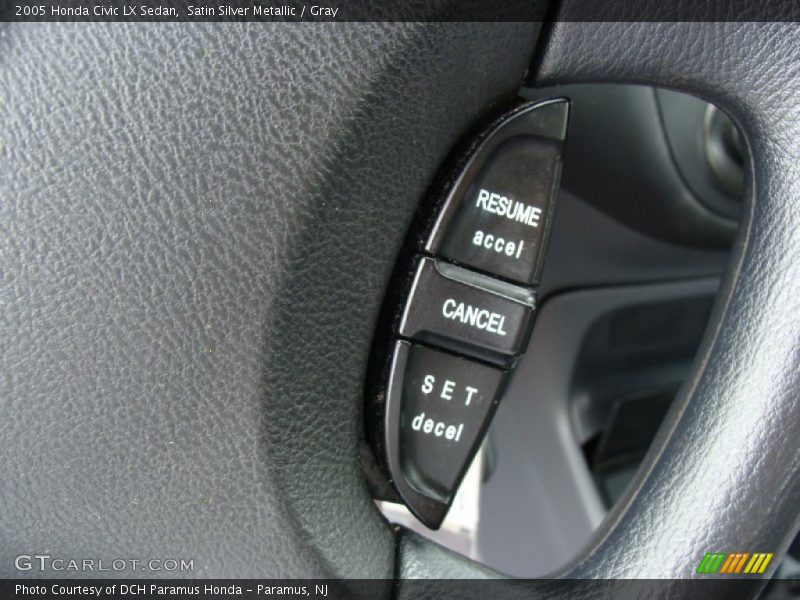 Satin Silver Metallic / Gray 2005 Honda Civic LX Sedan