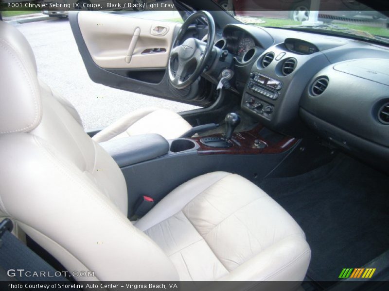 Black / Black/Light Gray 2001 Chrysler Sebring LXi Coupe