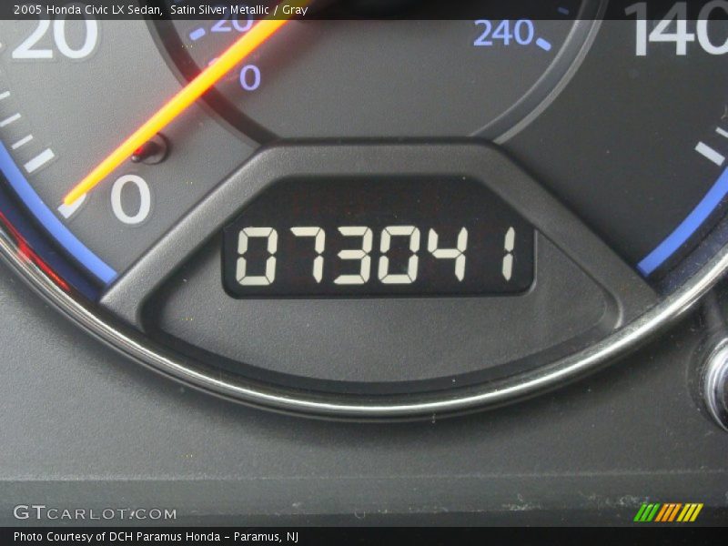 Satin Silver Metallic / Gray 2005 Honda Civic LX Sedan