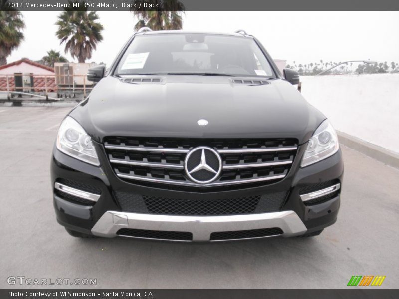 Black / Black 2012 Mercedes-Benz ML 350 4Matic