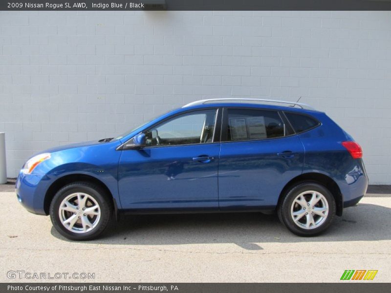 Indigo Blue / Black 2009 Nissan Rogue SL AWD