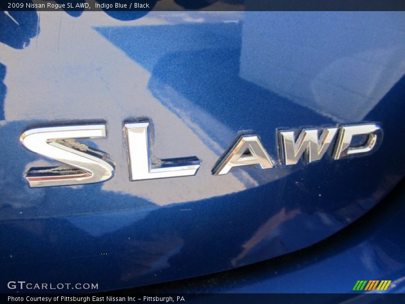 Indigo Blue / Black 2009 Nissan Rogue SL AWD