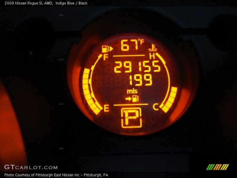 Indigo Blue / Black 2009 Nissan Rogue SL AWD