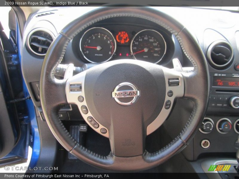 Indigo Blue / Black 2009 Nissan Rogue SL AWD