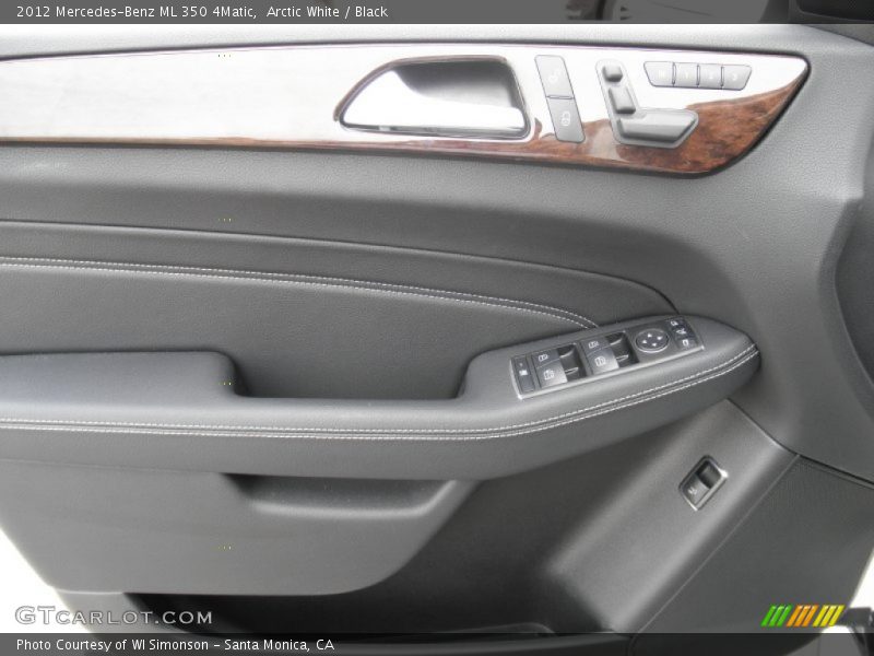 Arctic White / Black 2012 Mercedes-Benz ML 350 4Matic