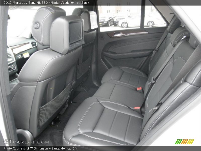 Arctic White / Black 2012 Mercedes-Benz ML 350 4Matic