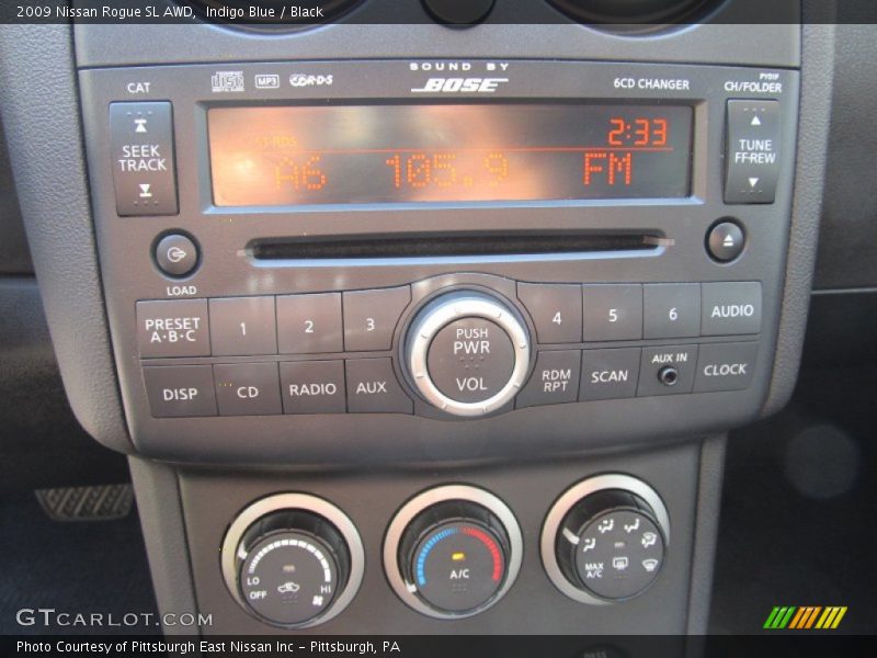 Indigo Blue / Black 2009 Nissan Rogue SL AWD