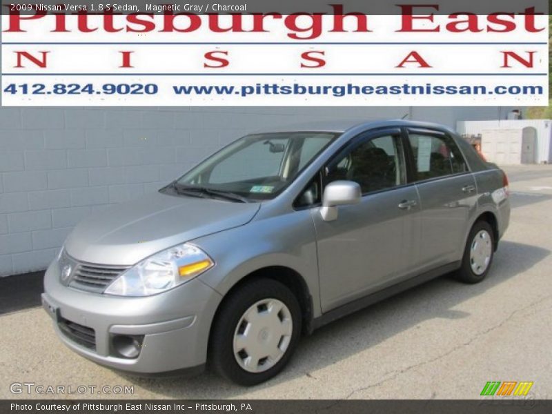 Magnetic Gray / Charcoal 2009 Nissan Versa 1.8 S Sedan