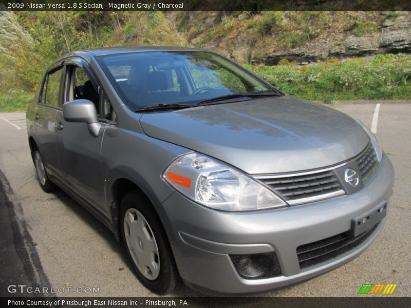 Magnetic Gray / Charcoal 2009 Nissan Versa 1.8 S Sedan
