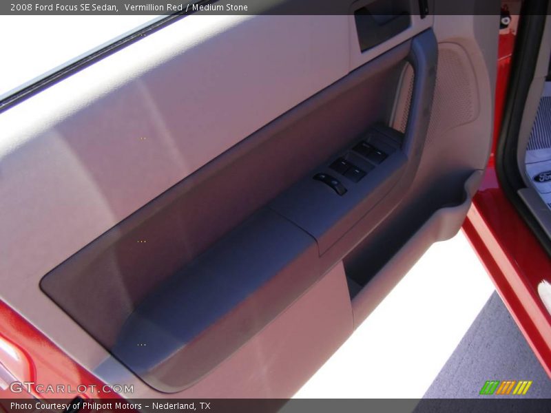 Vermillion Red / Medium Stone 2008 Ford Focus SE Sedan